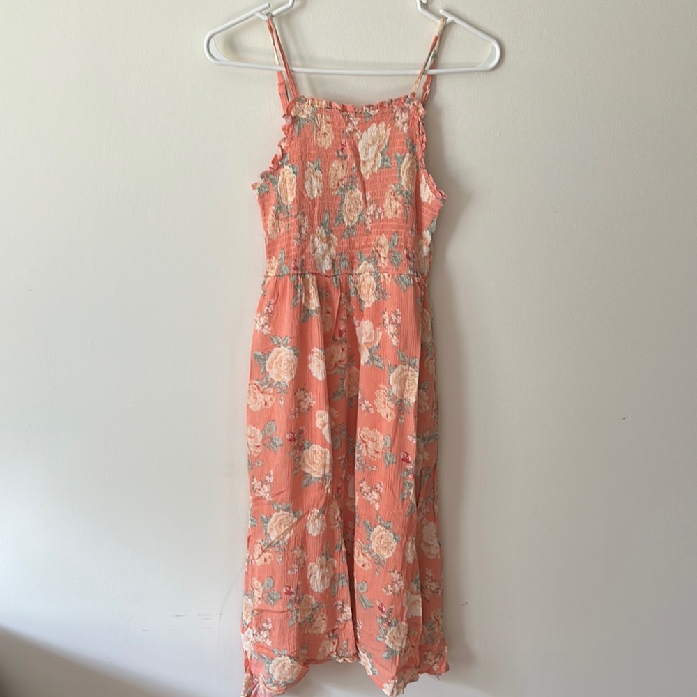 Hint of Mint Coral Floral Dress